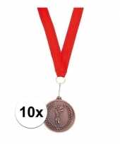 X medailles lint brons