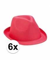 X roze trilby hoeden pretty pink 10109524