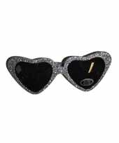 Zilveren hartjes bril