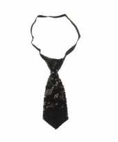 Zwarte glitter stropdassen